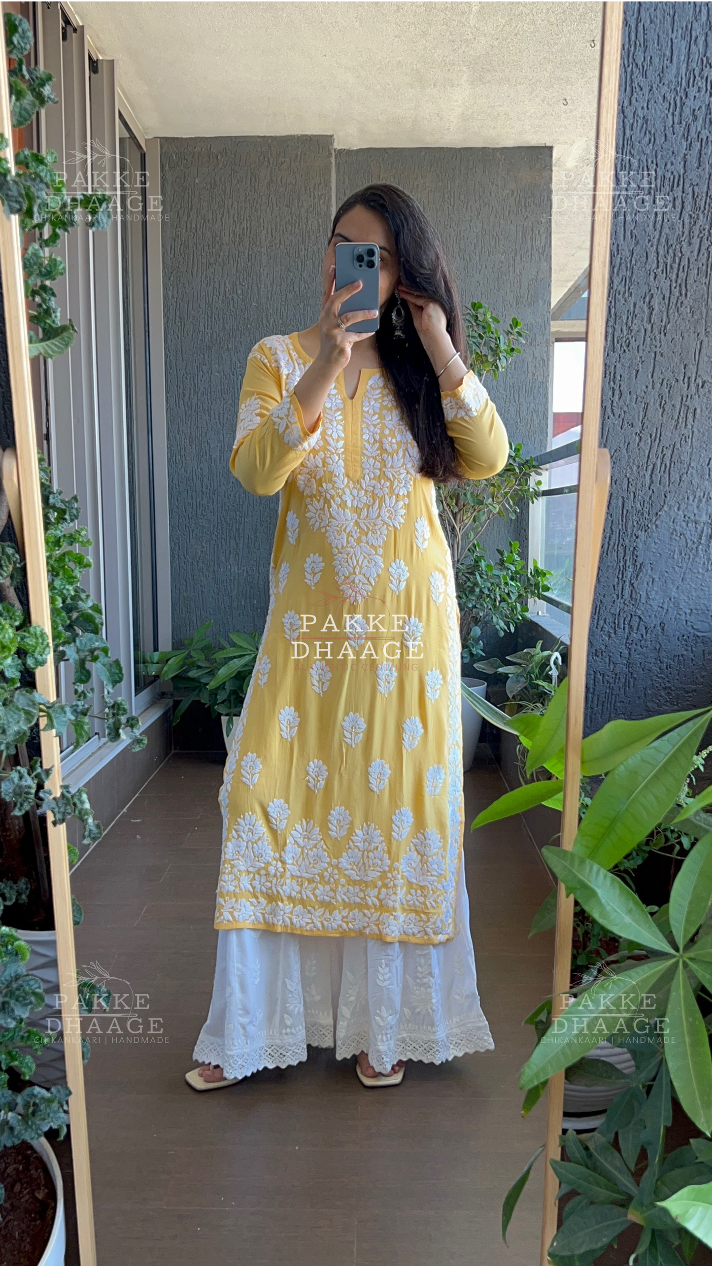 Aaliya Pure Modal Kurta - Sunshine Yellow