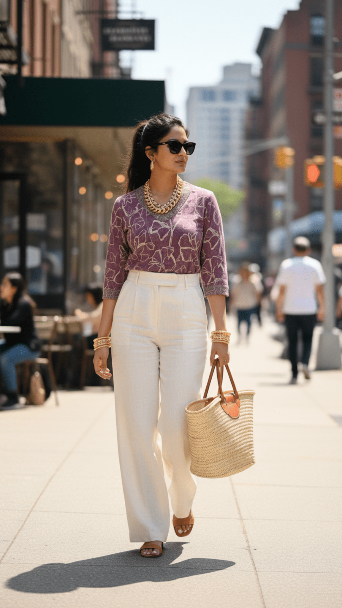 Abstract Pure Muslin Short Top - Wine