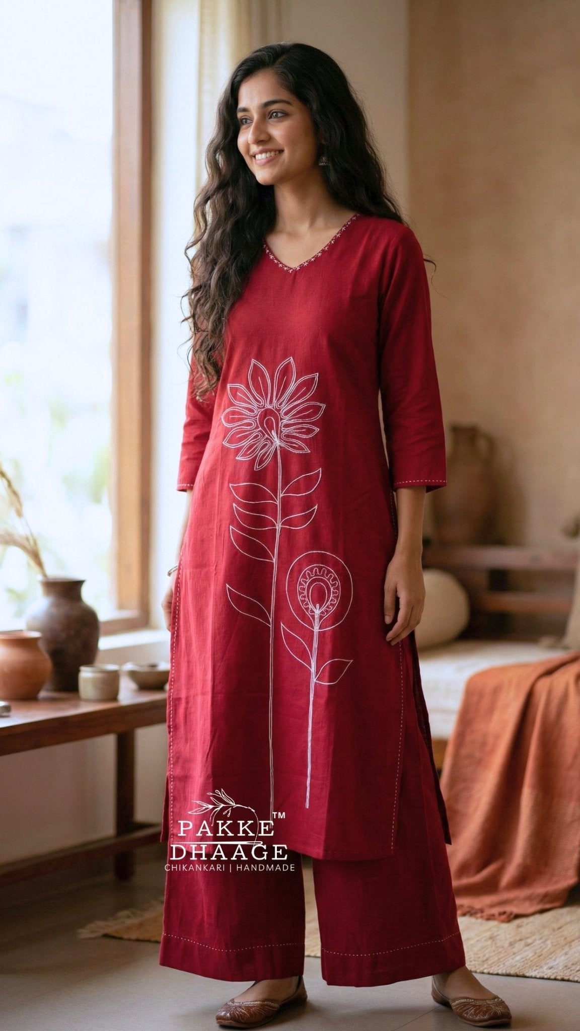 Linea Crimson 2-pc Co-Ord Set