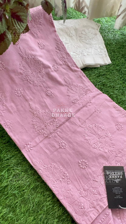 Zarah Pure Mulmul Plus Size Kurta - Mauve Mist