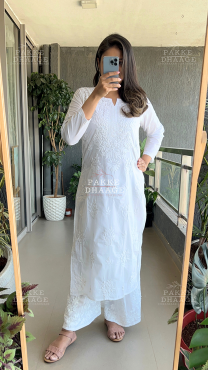 Pure Cotton Kurta - Classic White