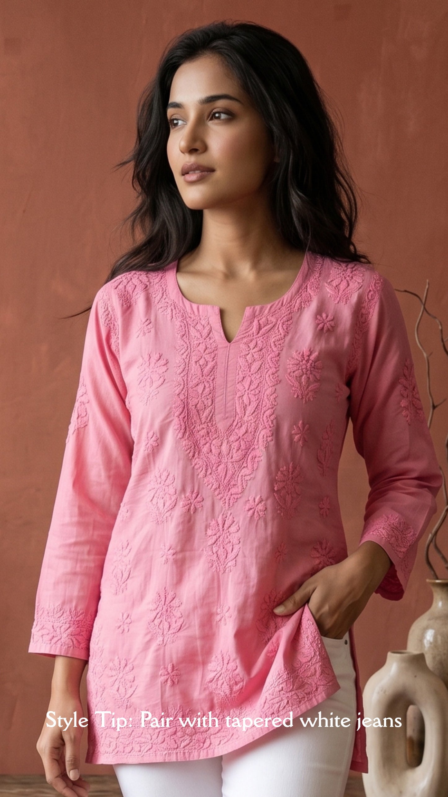 Maahi Pure Mulmul Chikankari Kurtis