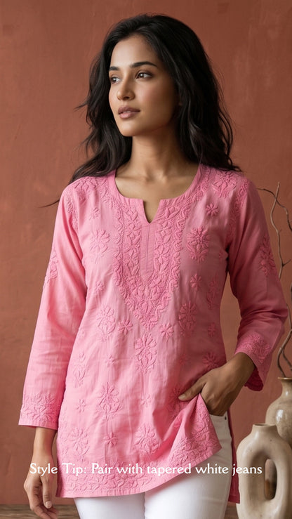 Maahi Pure Mulmul Chikankari Kurtis