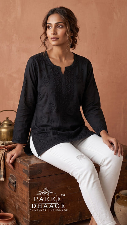 Maahi Pure Mulmul Chikankari Kurtis