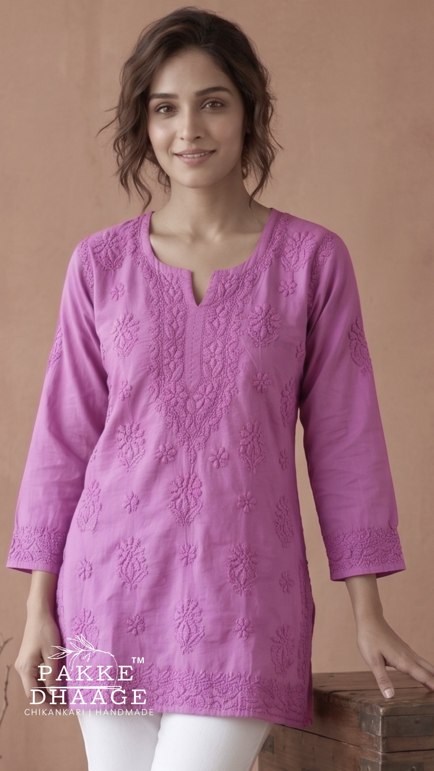 Maahi Pure Mulmul Chikankari Kurtis