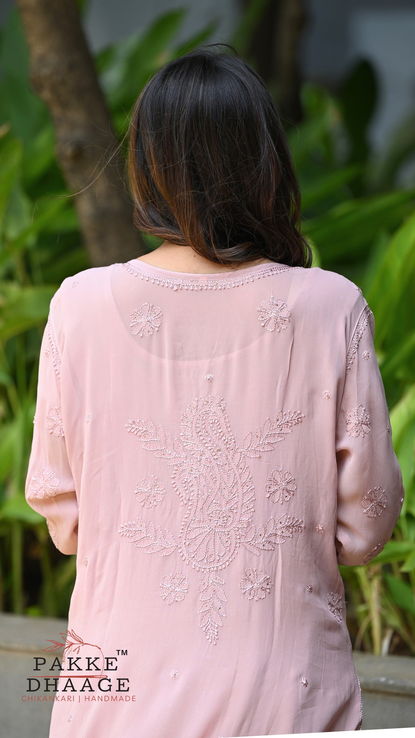 Sahiba Pure Viscose Kurta & Kurta Sets - Rose Clay