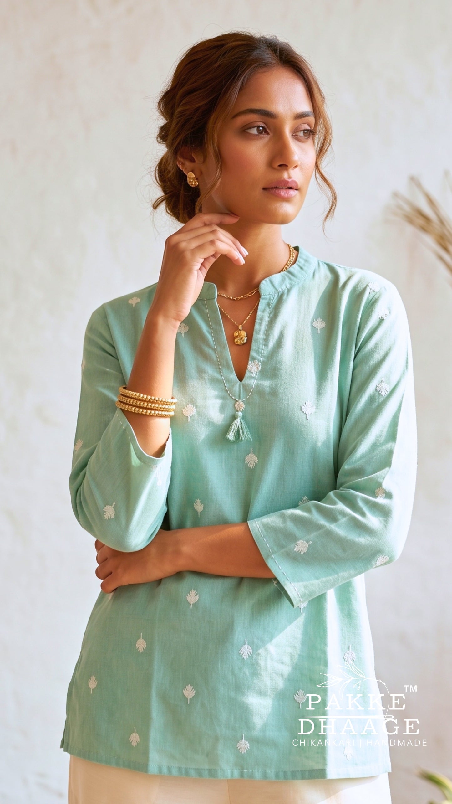 The Lavanya Artisan Tunic | Pakke Dhaage