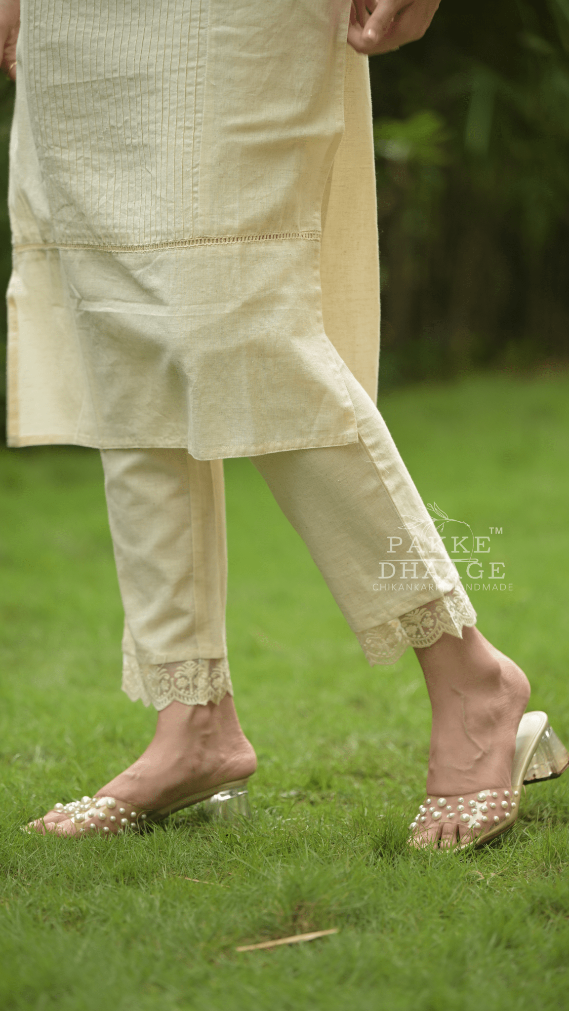 Aayushi 3pc Pure Cotton Set with Embroidered Statement Jacket