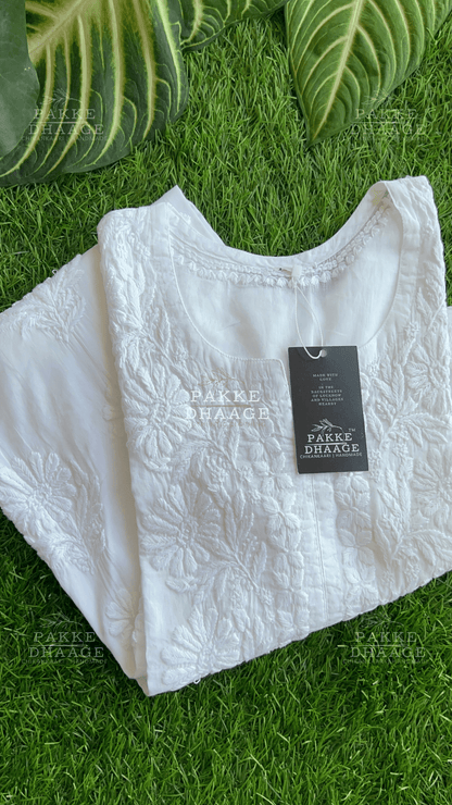 Fida Pure Mulmul Kurta - Classic White