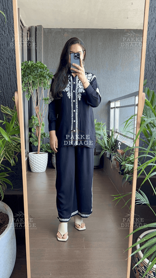Heer Pure Modal Co-ord Set - Black