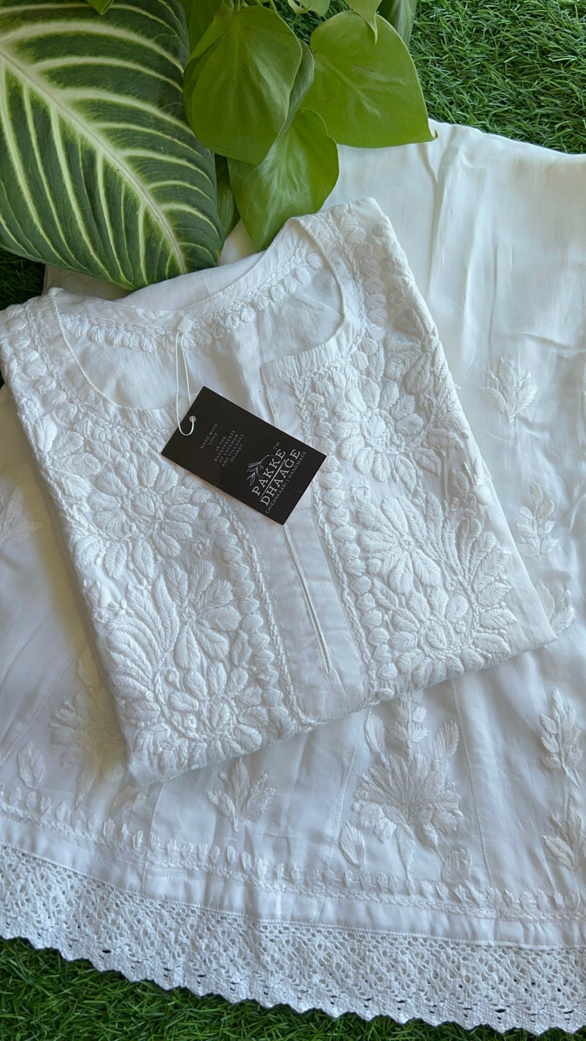 Khwaab Cotton Chikankari Kurtas - Classic White