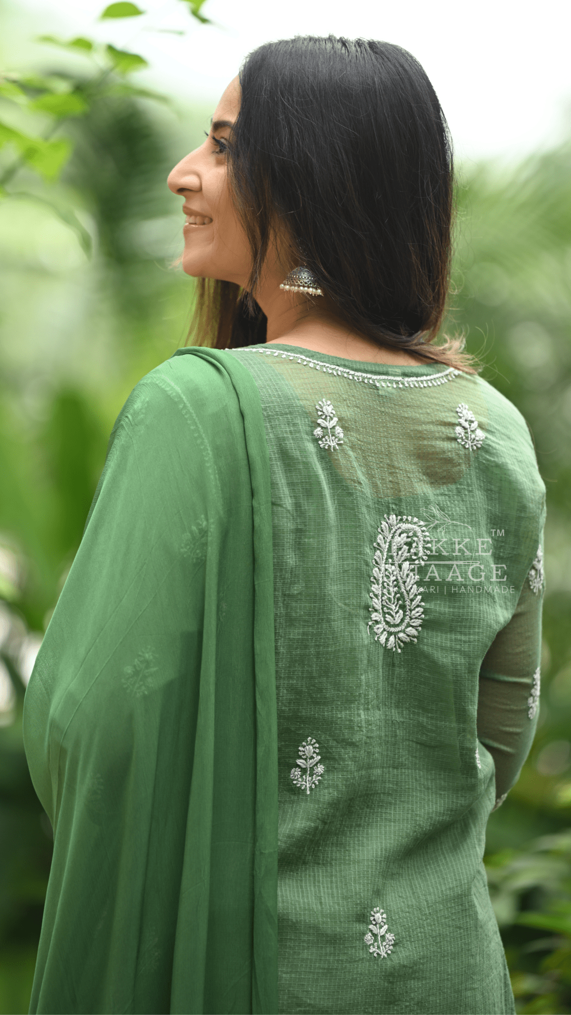 Kyra Pure Kota Doria Chikankari Kurta and Kurta Sets