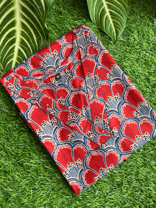 Maya Pure Cotton Jaipuri Kurti Red