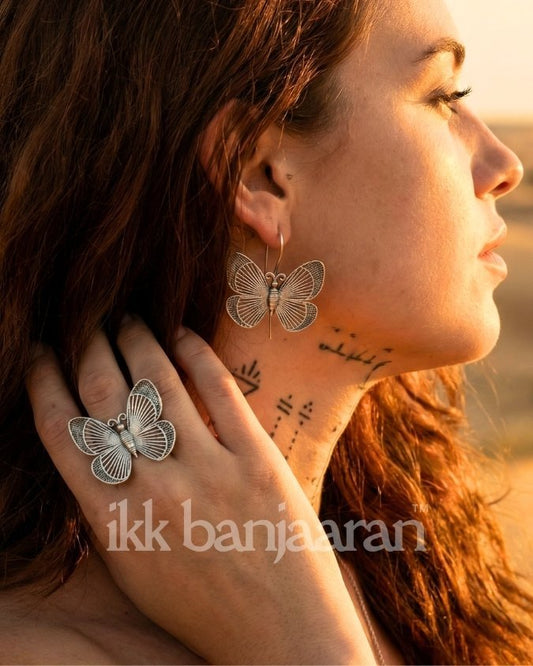 Metamorphosis Earrings & Ring Set