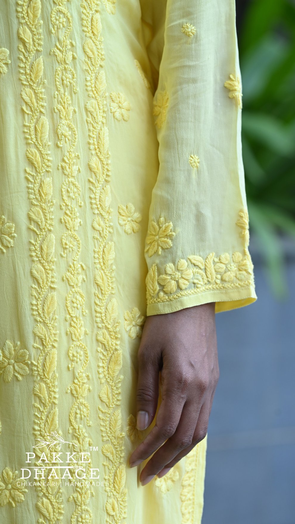 Nazakat Pure Viscose Georgette Kurtas & Sets Soft Primrose