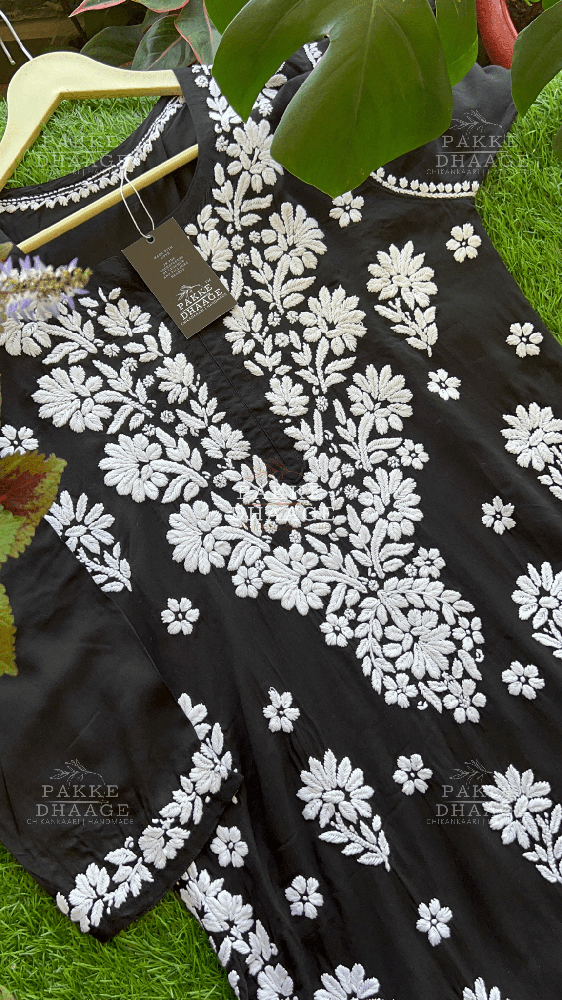 Nyra Premium Pure Modal Kurta - Black