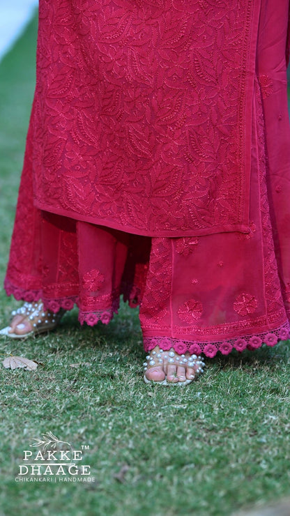 Sahiba Pure Viscose Kurta & Kurta Sets - Caspian Berry