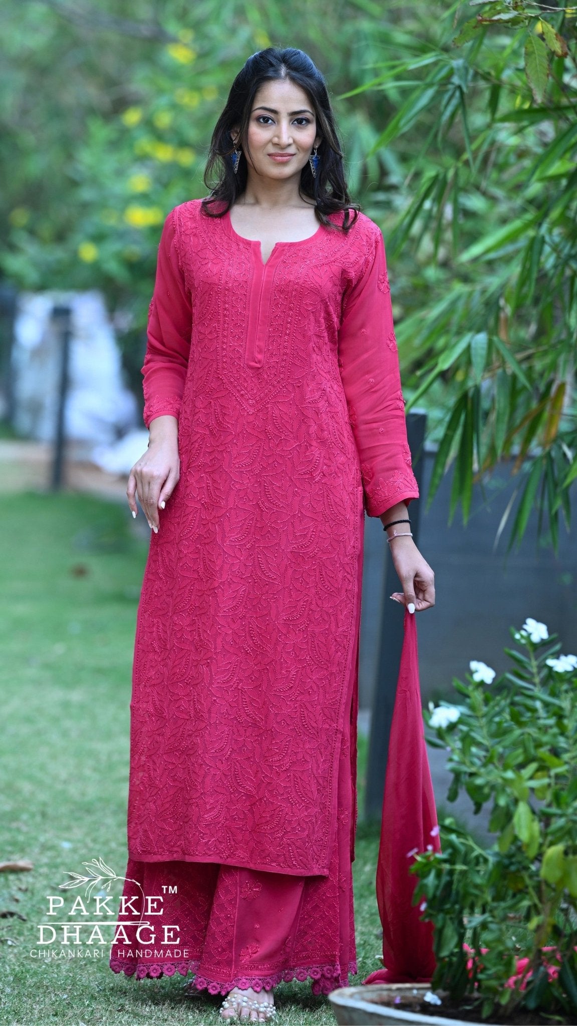 Sahiba Pure Viscose Kurta & Kurta Sets - Caspian Berry