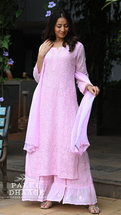 Sahiba Pure Viscose Kurta & Kurta Sets - Classic Pink