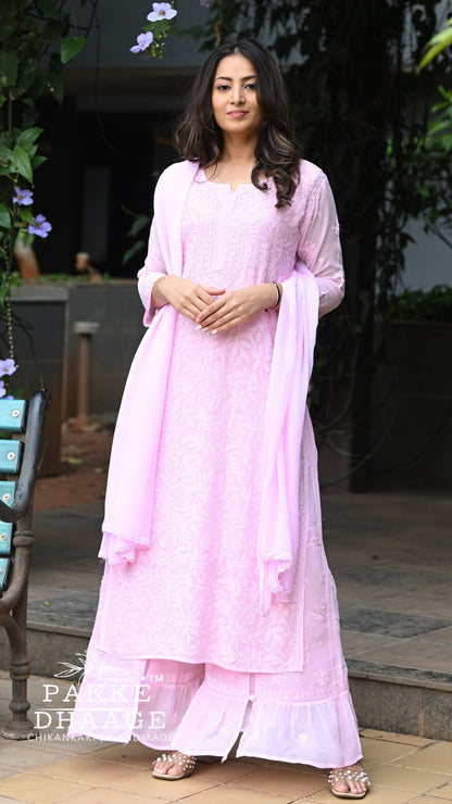 Sahiba Pure Viscose Kurta & Kurta Sets - Classic Pink