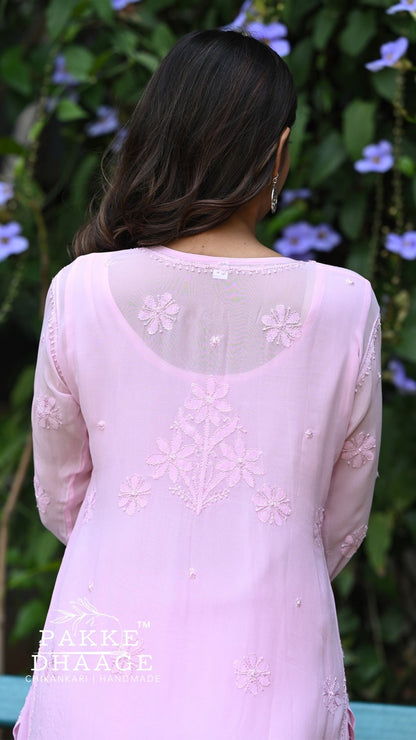 Sahiba Pure Viscose Kurta & Kurta Sets - Classic Pink