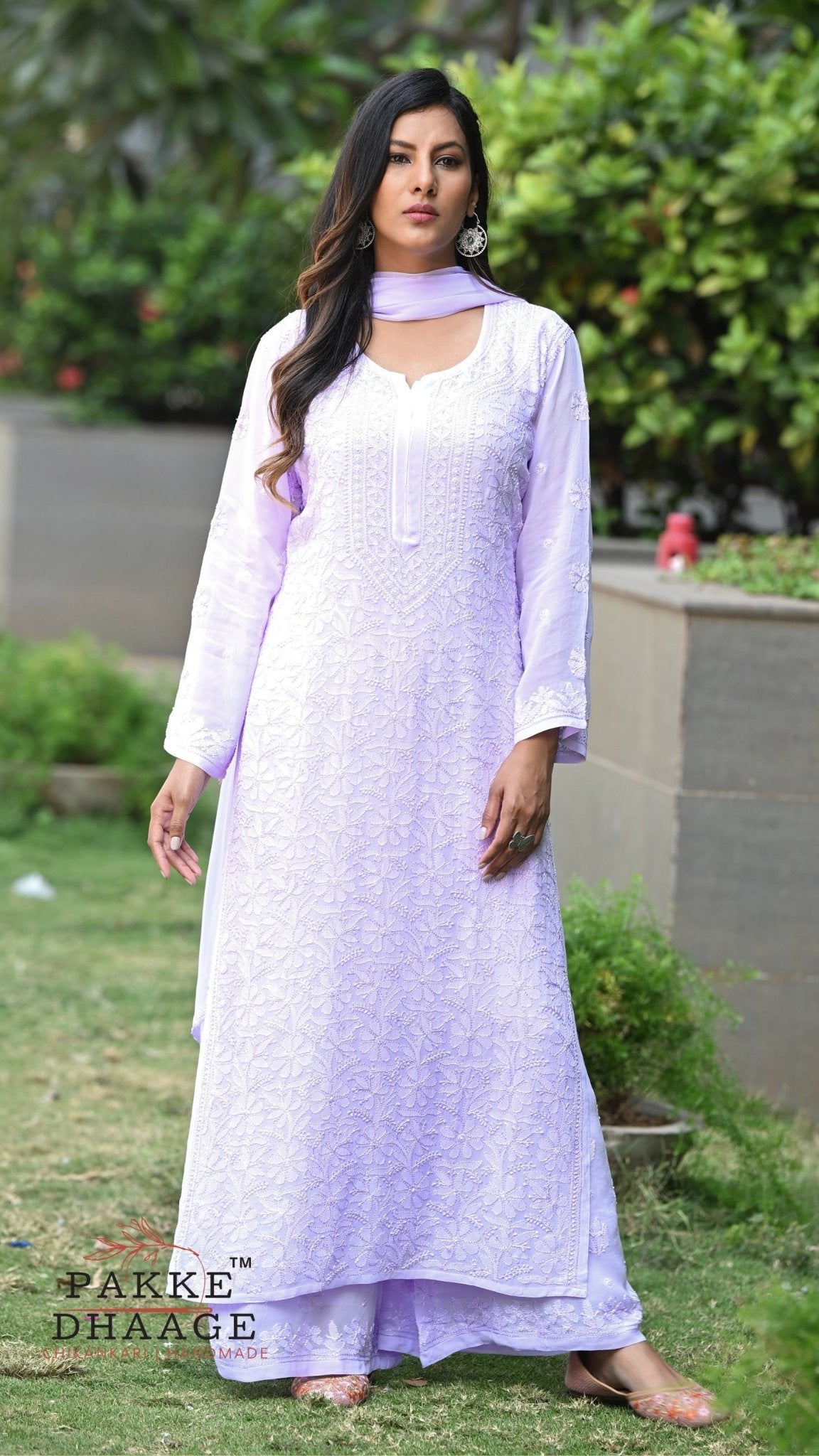 Sahiba Pure Viscose Kurta & Kurta Sets - Moonlit Lilac