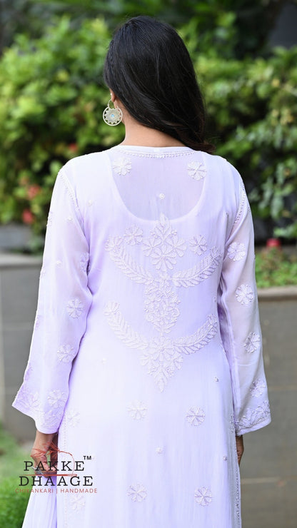 Sahiba Pure Viscose Kurta & Kurta Sets - Moonlit Lilac