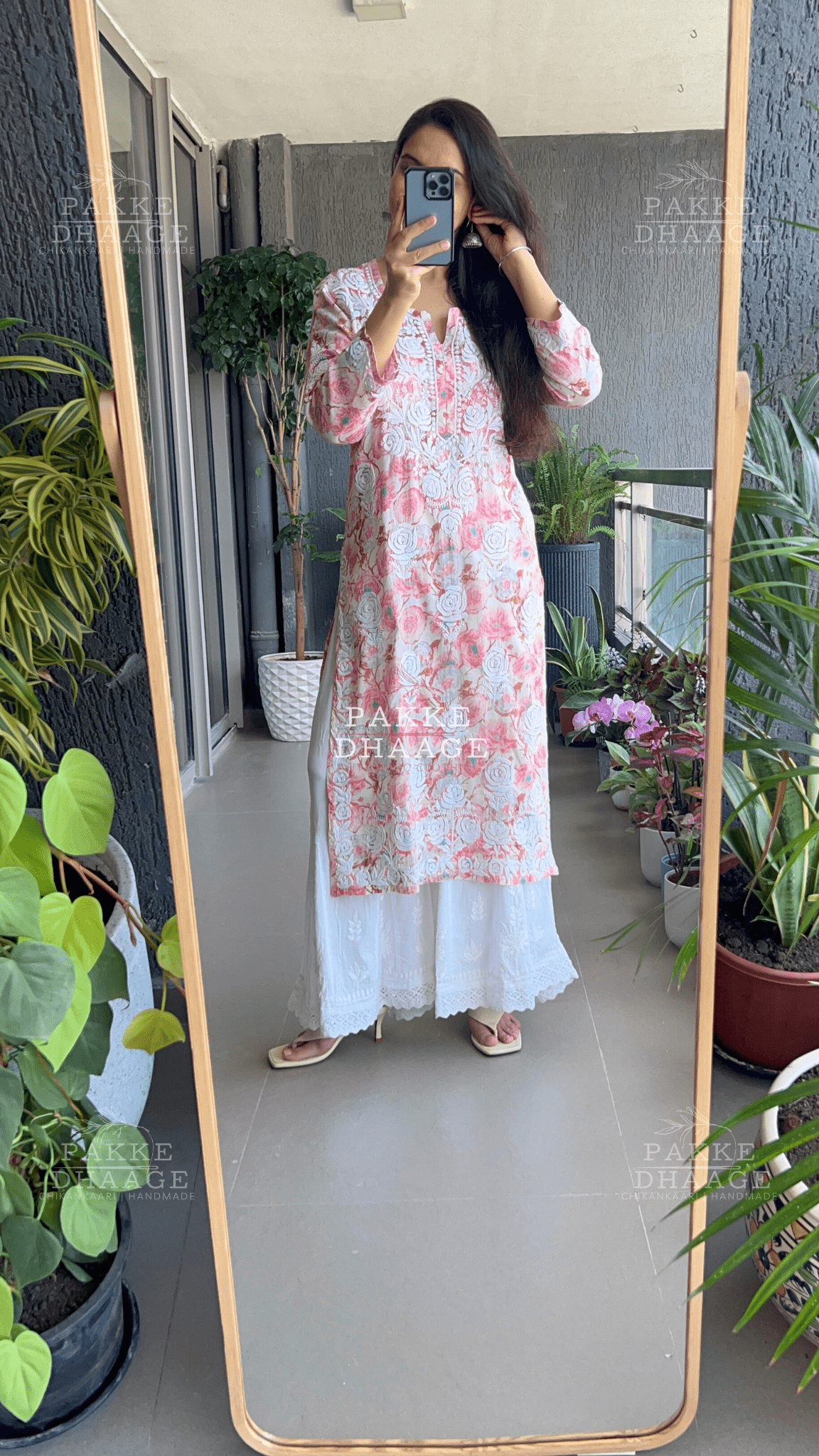 Sana Printed Pure Mulmul Kurta Golden Yellow