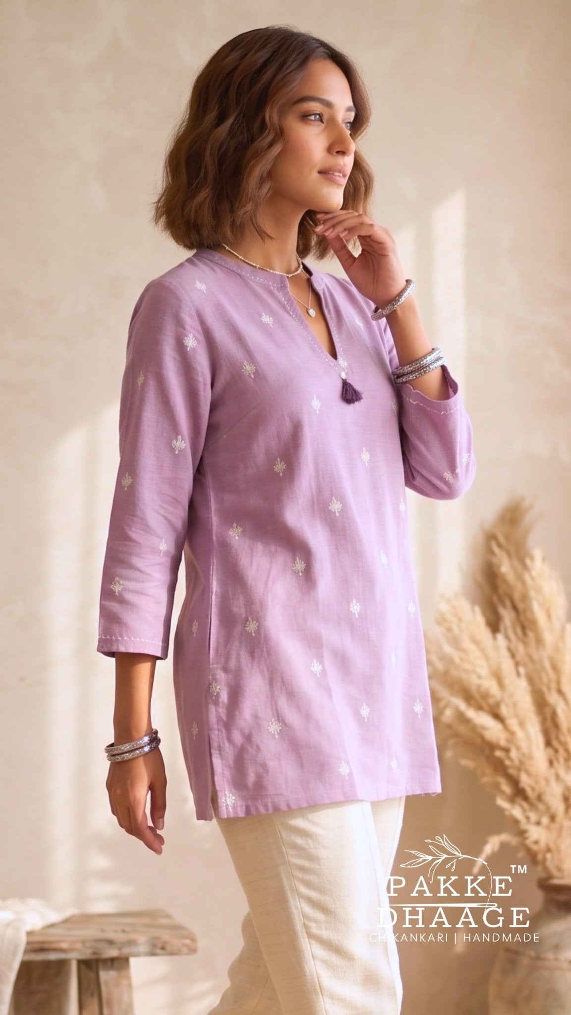 The Lavanya Artisan Tunic | Pakke Dhaage
