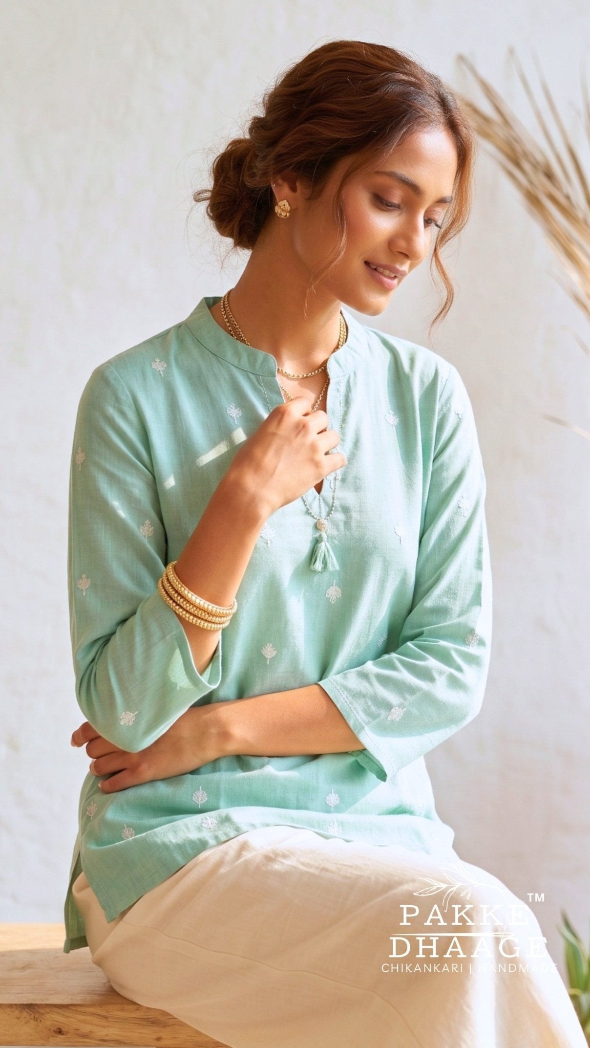 The Lavanya Artisan Tunic | Pakke Dhaage