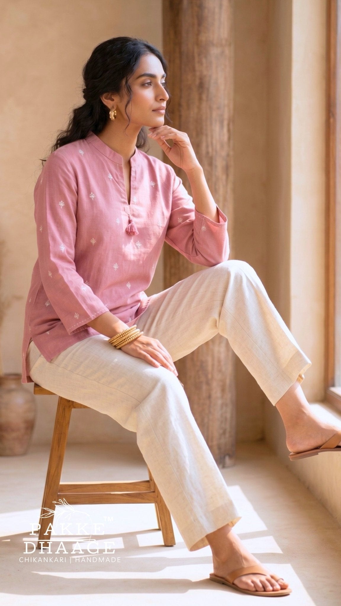 The Lavanya Artisan Tunic | Pakke Dhaage