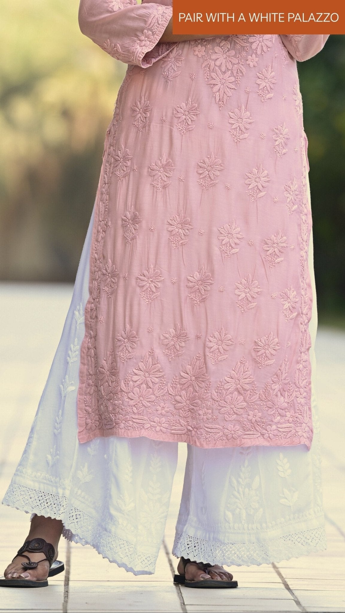 Zaira Pure Muslin Silk Kurta - Sandstone Brown