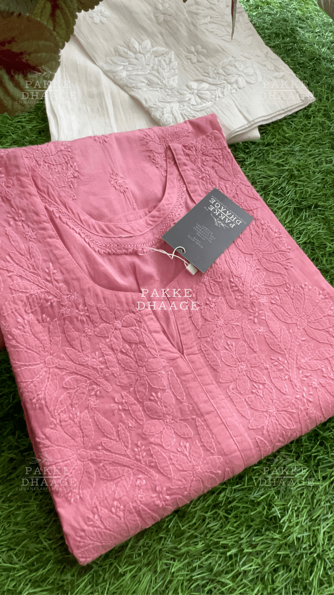 Zarah Pure Mulmul Plus Size Kurta - Dusky Pink