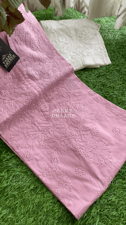 Zarah Pure Mulmul Plus Size Kurta - Mauve Mist