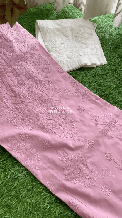 Zarah Pure Mulmul Plus Size Kurta - Mauve Mist